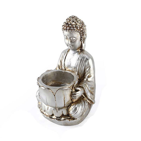 Buddhist Statue Candle Holder Home Bedroom Ornament 14cm