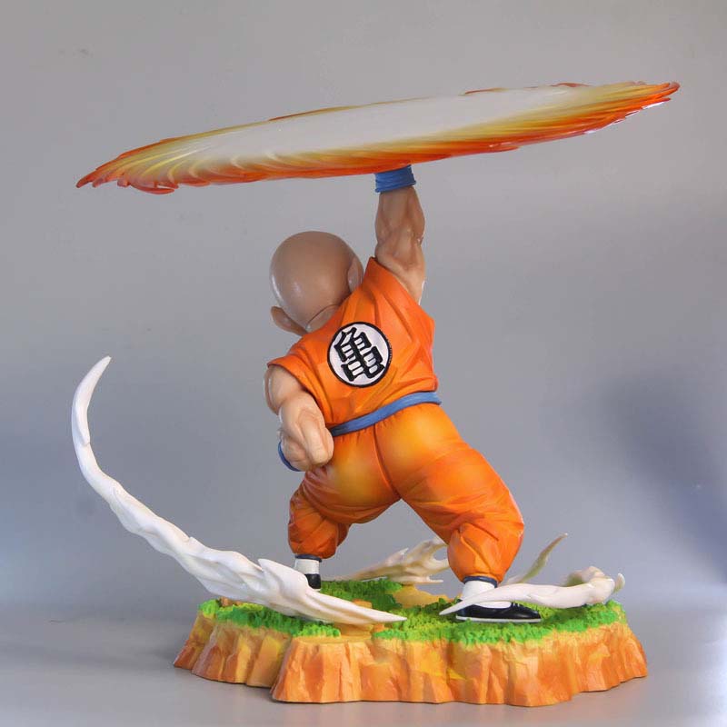Dragon Ball Air Circle Cutting Krillin Action Figure Toy 24cm