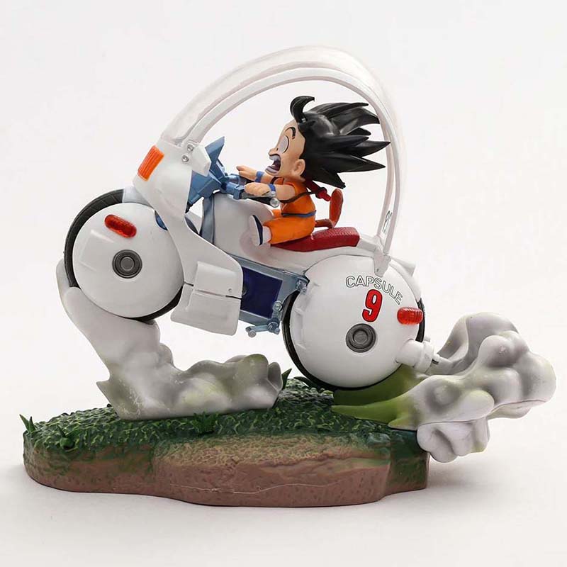 Dragon Ball Motorcycle Son Goku Action Figure Collectible Model Toy 21cm