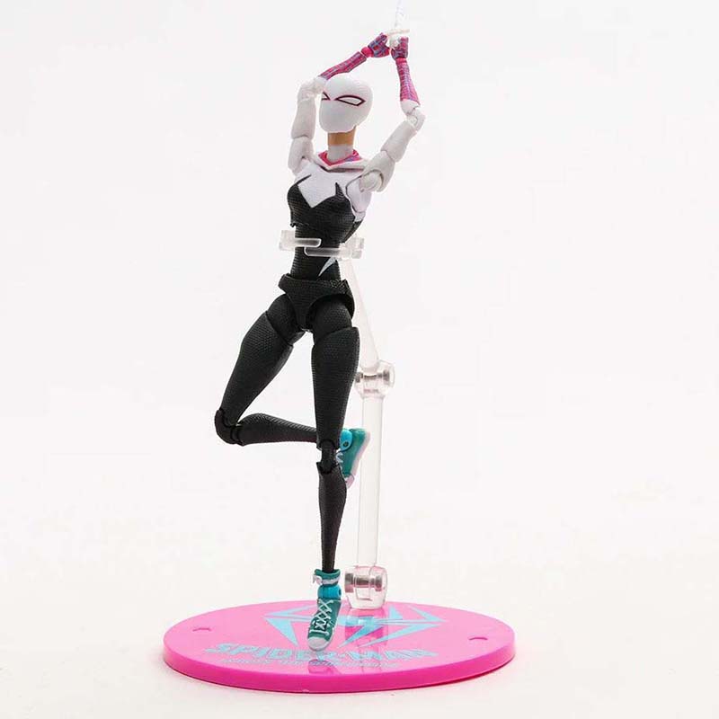Marvel Revoltech Spiderman Gwen Action Figure Toy 15cm