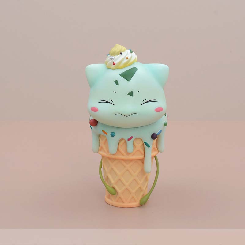 Pokemon Ice Cream Bulbasaur Action Figure Collectible Model Toy 12cm