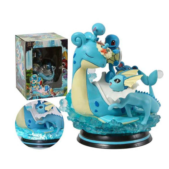 Pokemon Lapras Action Figure Collectible Model Toy with Light 16cm