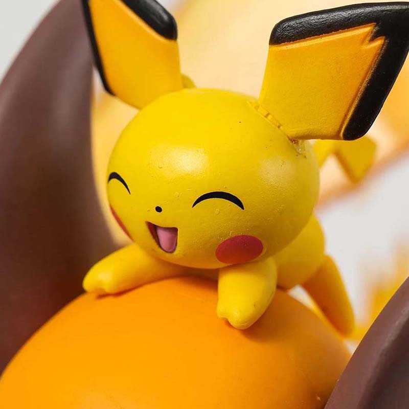 Pokemon Raichu Action Figure Collectible Model Toy with Light 25cm