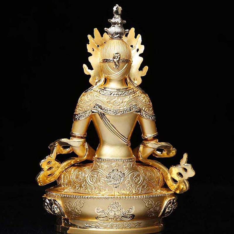 Tibetan Buddhist Longevity/Amitayus Buddha Statue 16cm