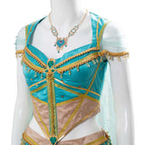 Aladdin New Film Jasmine Princess Cape Dress Halloween Cosplay Costume - Toysoff.com