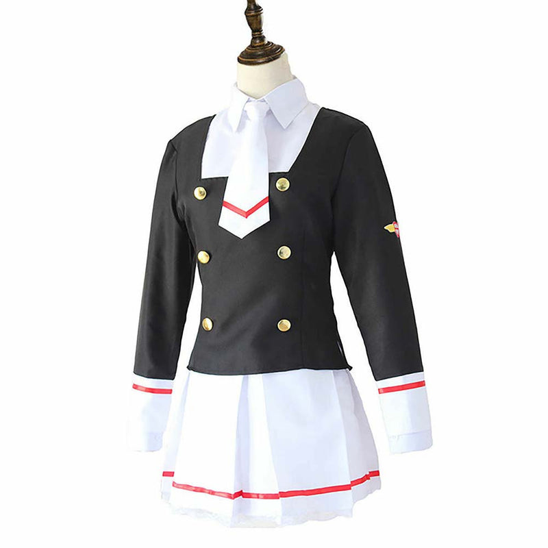 Anime Card Captor Kinomoto Sakura Japan Uniform Girl Cosplay Costume - Toysoff.com