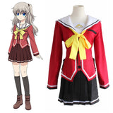 Anime Charlotte Tomori Nao School Uniform Cosplay Costumes Full Set Sailor Suit - Toysoff.com