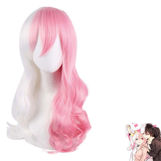 Anime Danganronpa 2 Monomi Pink White Rabbit Cosplay Beauty Wig
