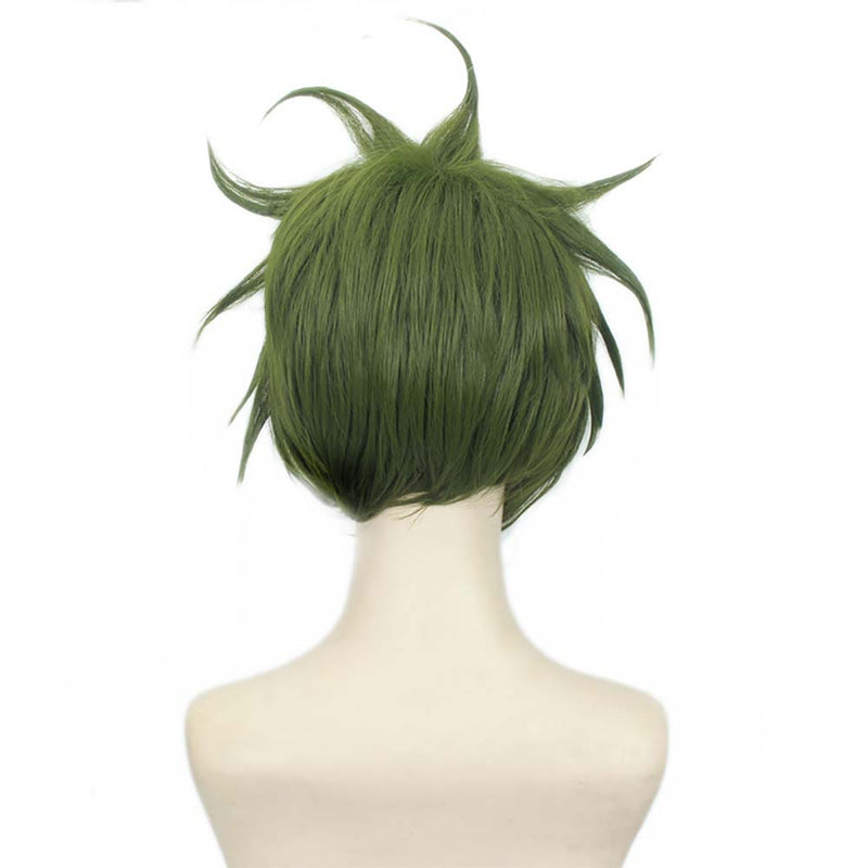 Anime Danganronpa V3 Rantaro Amami Cosplay Wig Green Short Hair