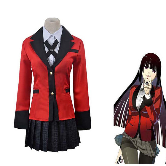 Anime Kakegurui Jabami Yumeko Japan School Girls Cosplay Uniform Suit - Toysoff.com