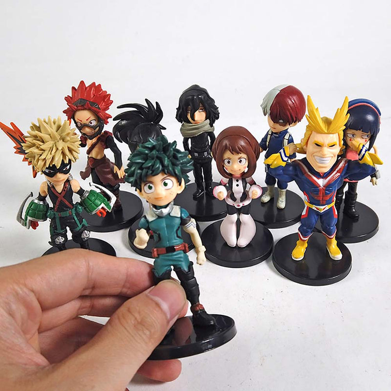 Anime My Hero Academia Action Figure Mini Model Toy 9pcs