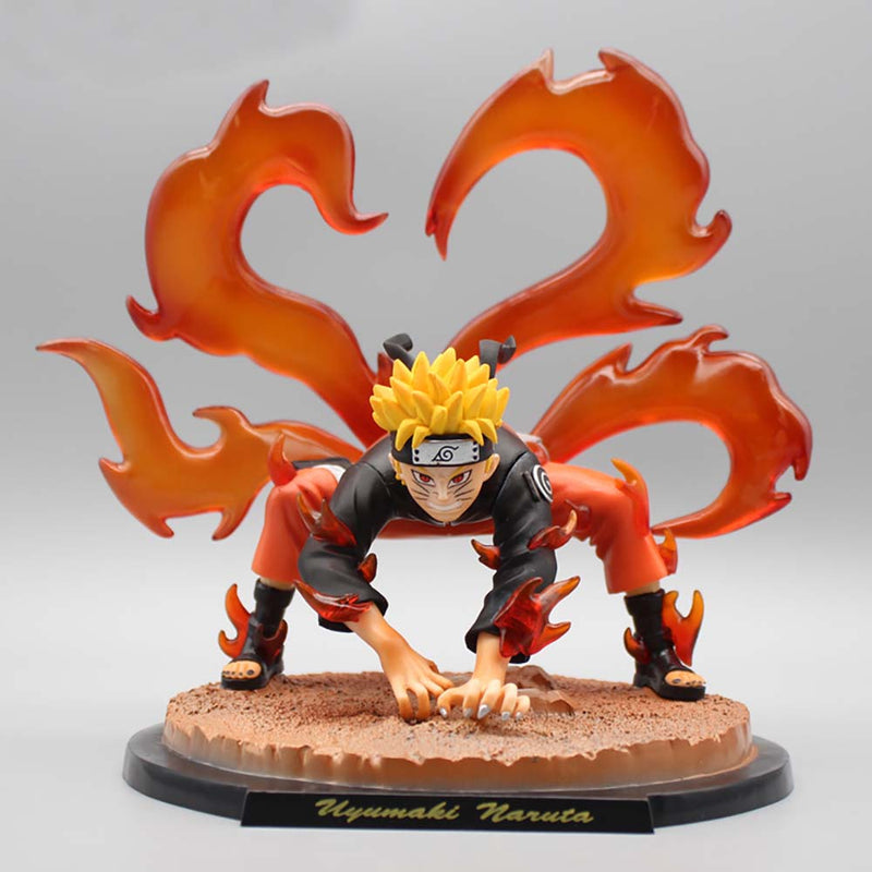 Anime Naruto Change to Tailed Beast Uzumaki Naruto Action Figure 20cm