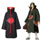 Anime Naruto Uchiha Itachi Cool Akatsuki Cloak Halloween Cosplay Costume - Toysoff.com