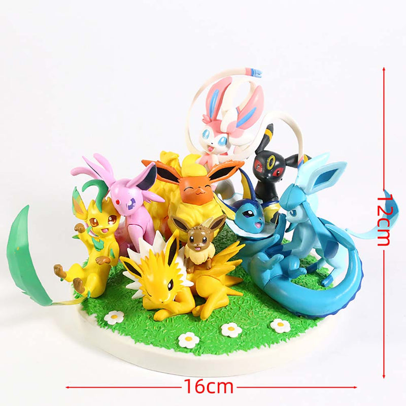 Anime Pokemon Eeveelution Action Figure Collectible Model Toy 12cm