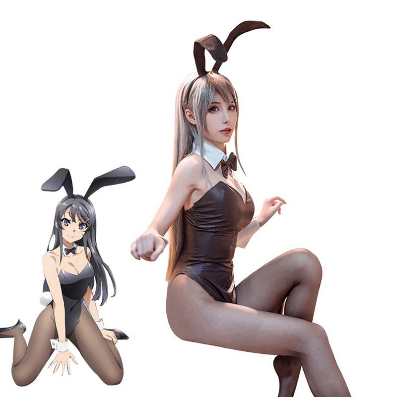 Anime Seishun Buta Yarou Sakurajima Mai Cosplay Sexy Jumpsuit Set