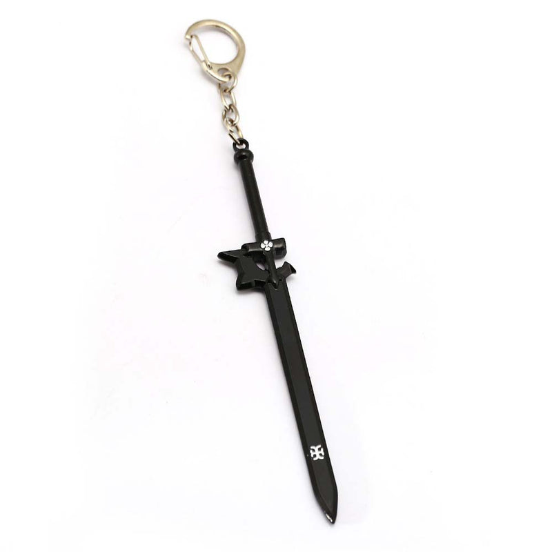 Anime Sword Art Online Kirigaya Kazuto Black Scabbard Metal Keychain