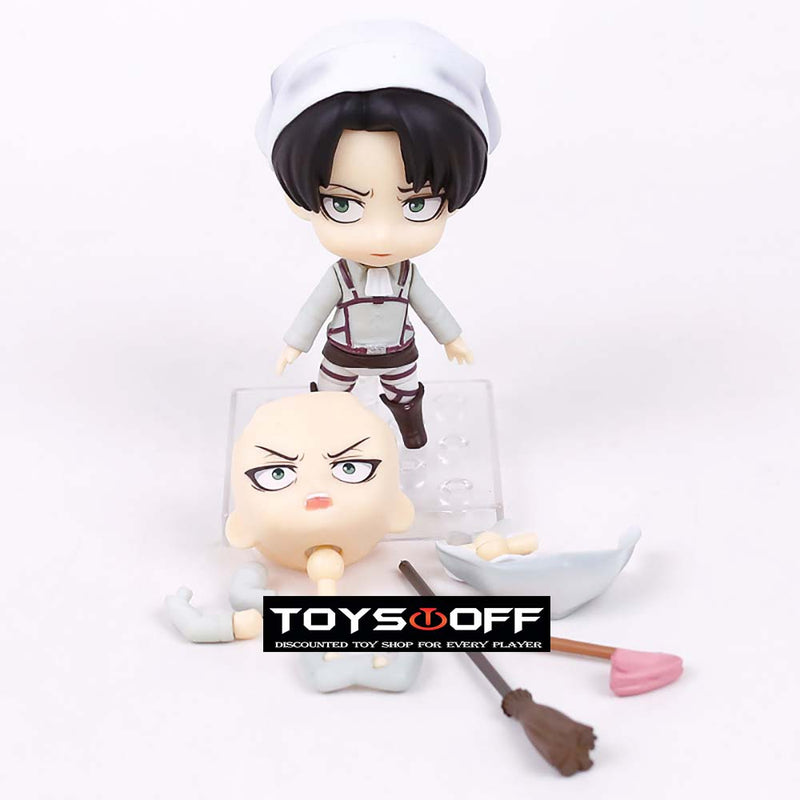 Attack on Titan Levi Cleaning Ver 417 Action Figure Toy 10cm