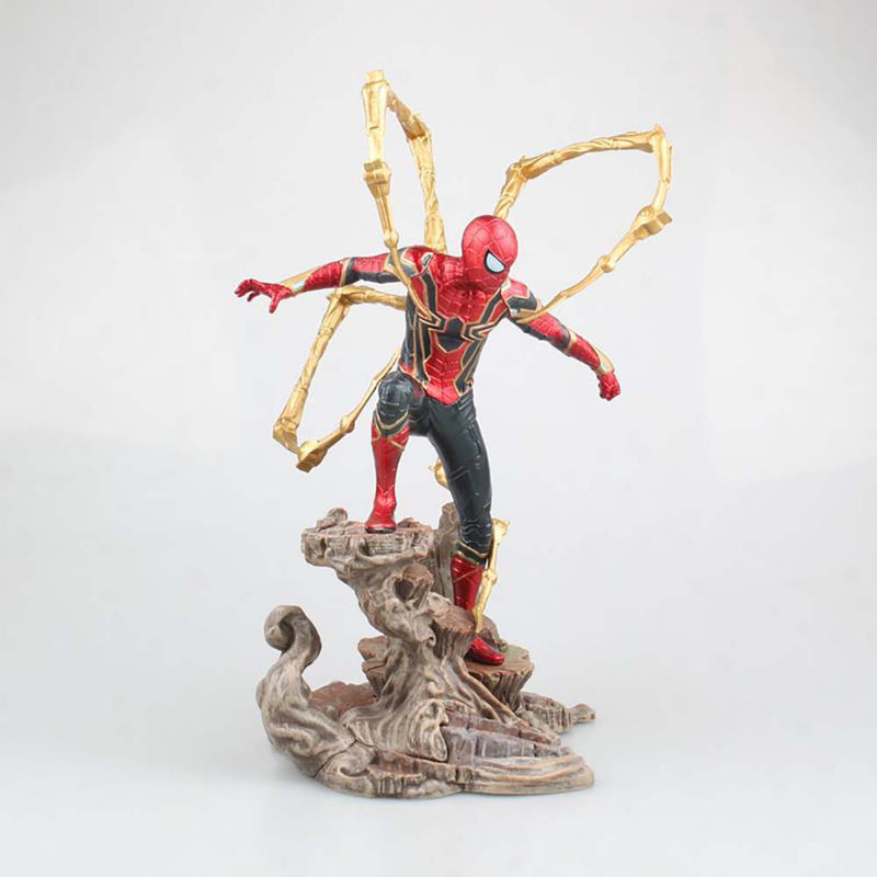 Avengers Iron Spider Man Statue Action Figure Model Toy 22cm
