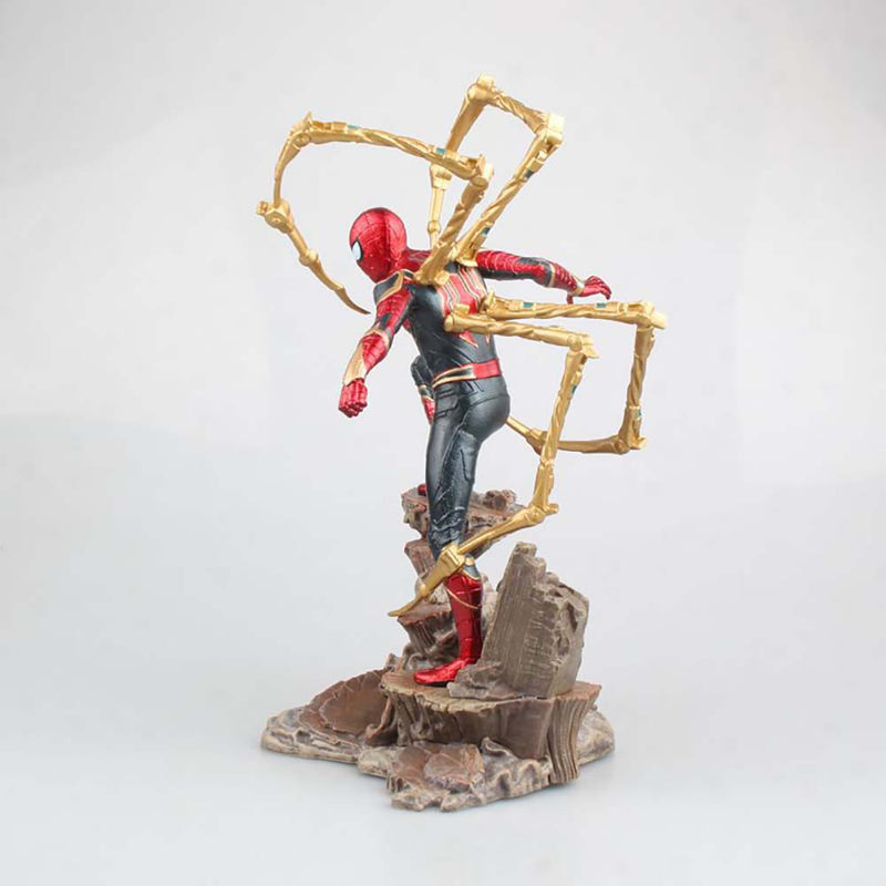 Avengers Iron Spider Man Statue Action Figure Model Toy 22cm