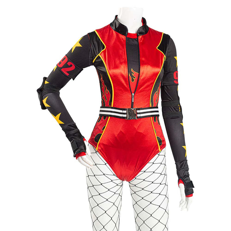 Birds Of Prey Harley Quinn Cosplay Costume Jumpsuit Roller Derby Outfit