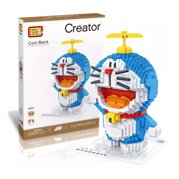 Building Blocks Anime Cartoon Doraemon Model Piggy Bank DIY Kids Toy - Toysoff.com