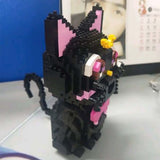 Building Blocks Japan Anime Black Cat Luna Cartoon Model DIY Kids Toy - Toysoff.com