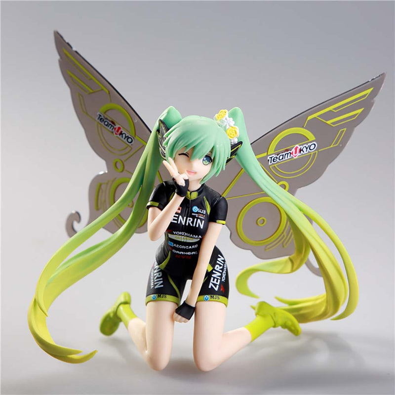 Butterfly Hatsune Miku Racing Teamukyo Ver Action Figure Model Toy 14cm
