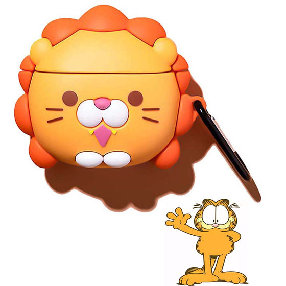 Cartoon Happy Garfield Apple Airpods Case Fun Gift