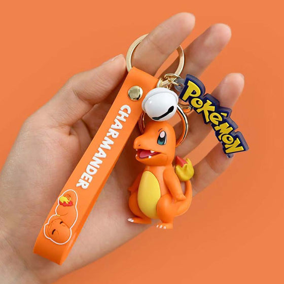 Cartoon Pokemon Mini Model Fashion Keychain Kid Gift Pendant Decoration