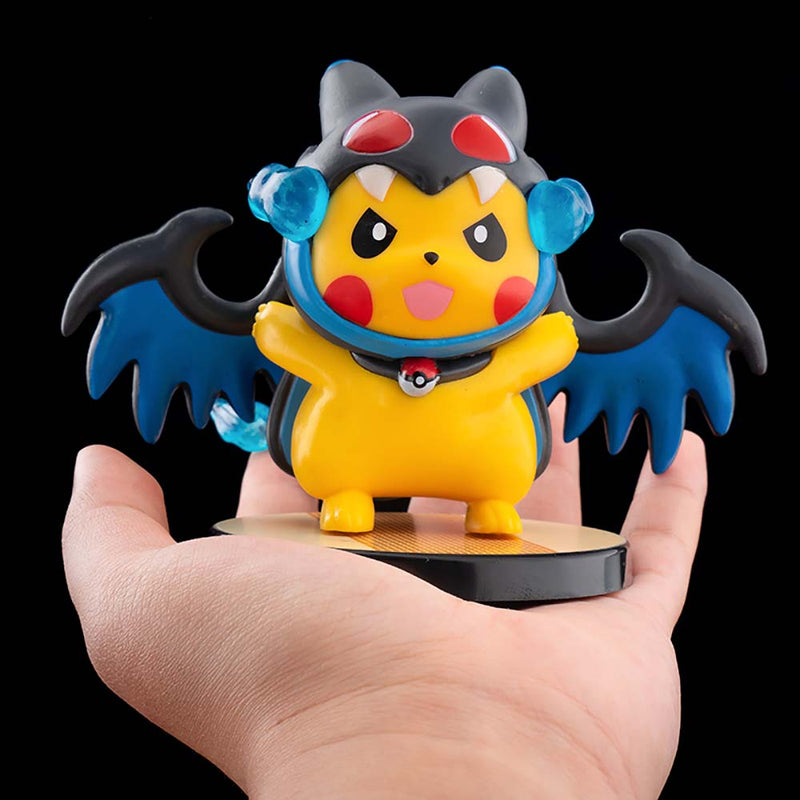 Cartoon Pokemon Pikachu Cos Charizard Action Figure Funny Toy 11cm