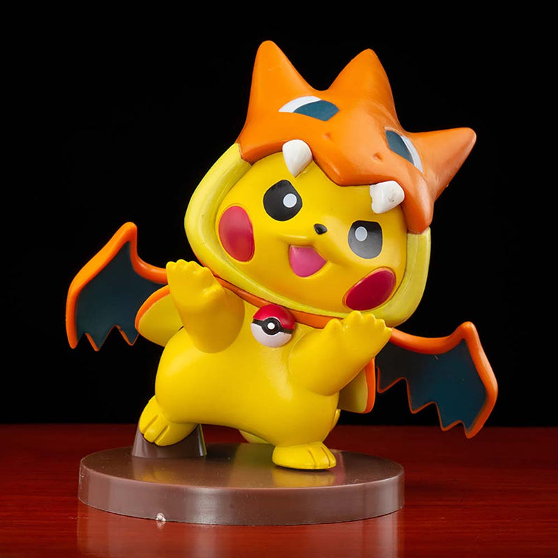 Cartoon Pokemon Pikachu Cos Charizard Action Figure Funny Toy 15cm