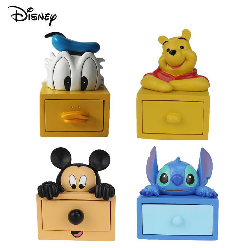 Cartoon Pooh Bear Mickey Mouse Donald Duck Stitch Jewelry Box Creative Ornament