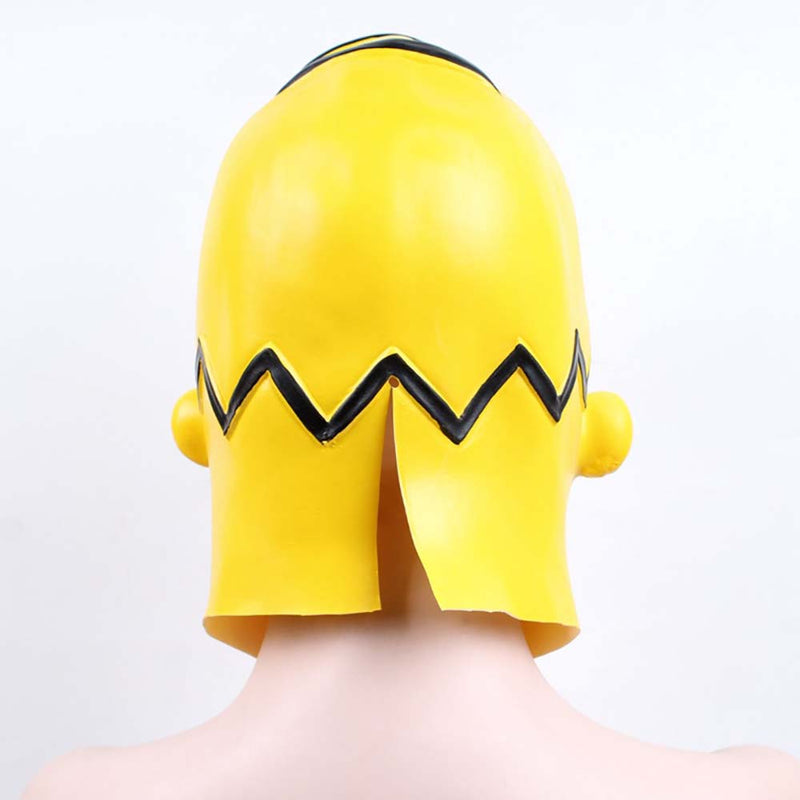 Cartoon The Simpsons Mask Helmet Halloween Funny Party Headgear Prop