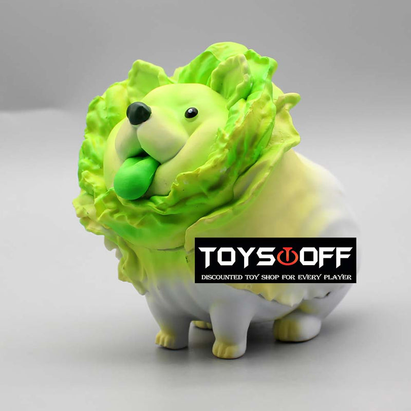 Chinese Cabbage Fairy Dog Action Figure Funny Model Toy 10cm