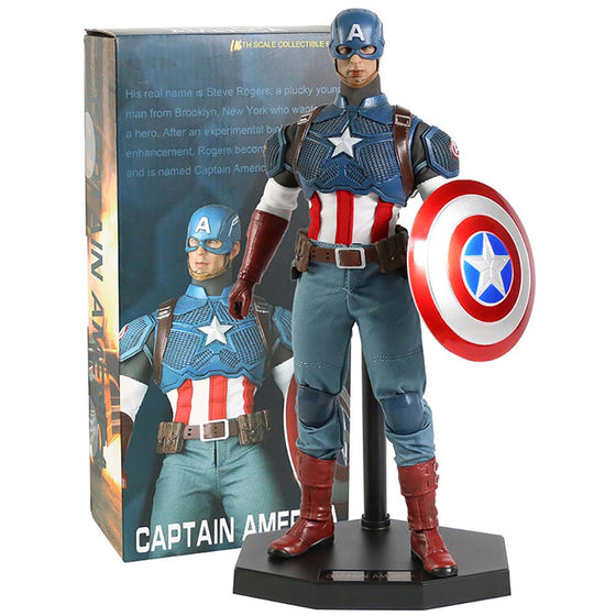 Crazy Toys Captain America Steve Rogers Action Figure Toy 30cm