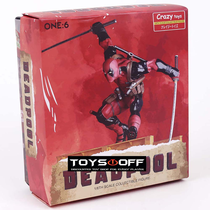 Crazy Toys Deadpool 2 Hurdling Ver Action Figure Model Toy 25cm