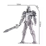 Warrior'S Gate Black Knight 3D Model Metal Puzzle DIY Assembled Toy - Toysoff.com