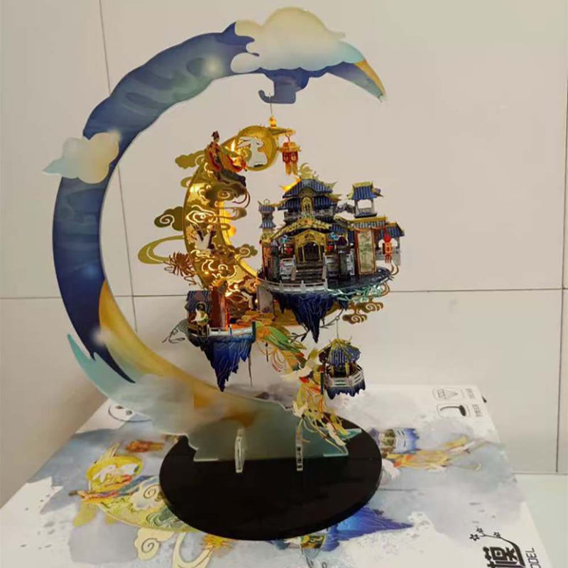 DIY Chinese Wind Ancient Myth Moon Palace 3D Art Model Metal Puzzle - Toysoff.com