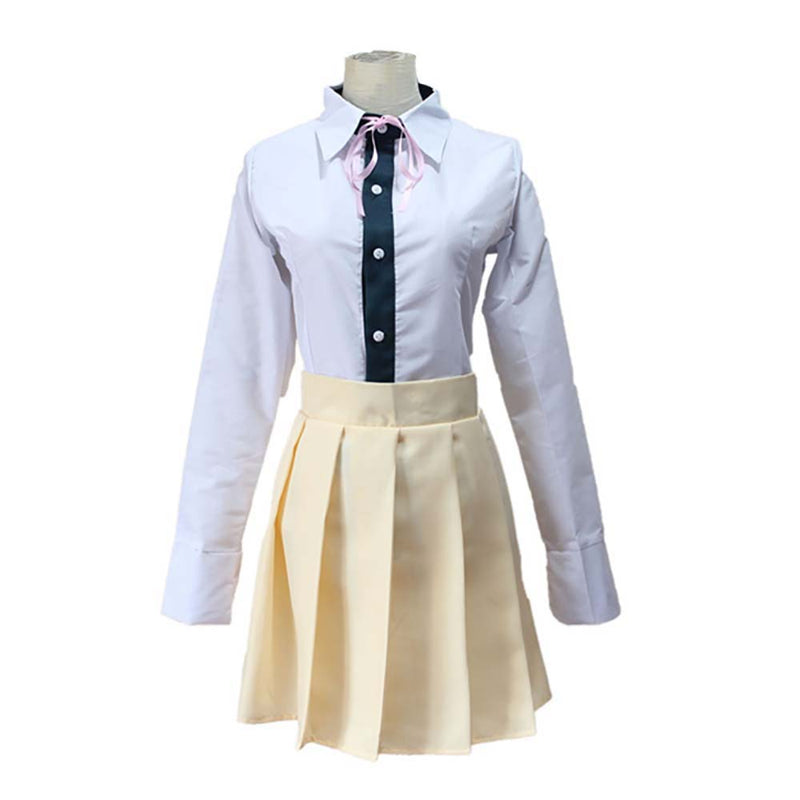 DanganRonpa Nanami Chiaki Uniform Jacket Shirt Tie Skirt Women Halloween Cosplay Costume - Toysoff.com