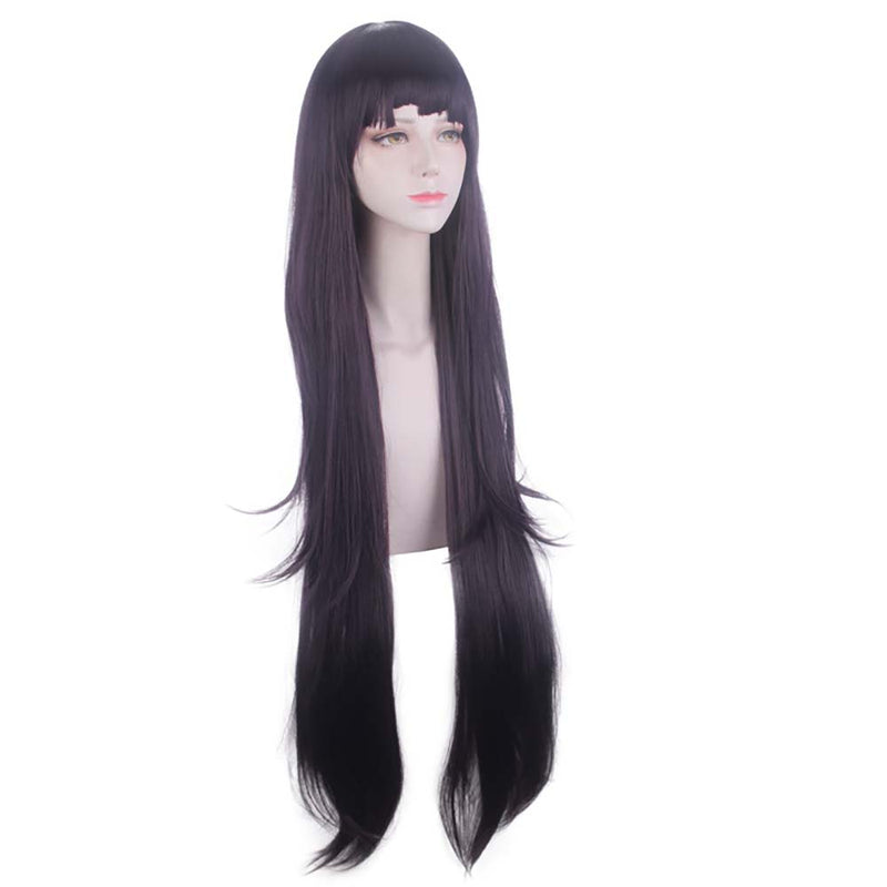 Danganronpa Mikan Tsumiki Cosplay Wig Halloween Party Black Long Hair