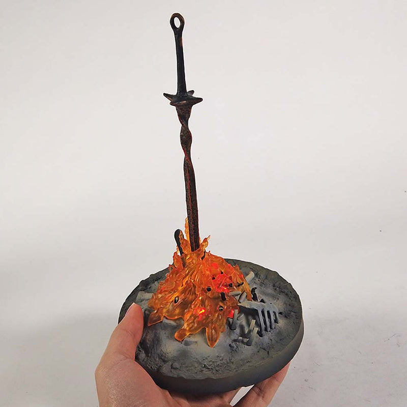 Dark Souls 3 Bonfire Action Figure Toy with LED Light 23cm