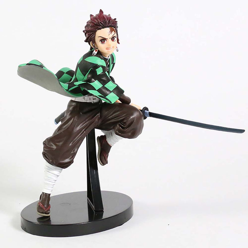 Demon Slaye Kamado Tanjirou Combat Ver Action Figure Model Toy 15cm