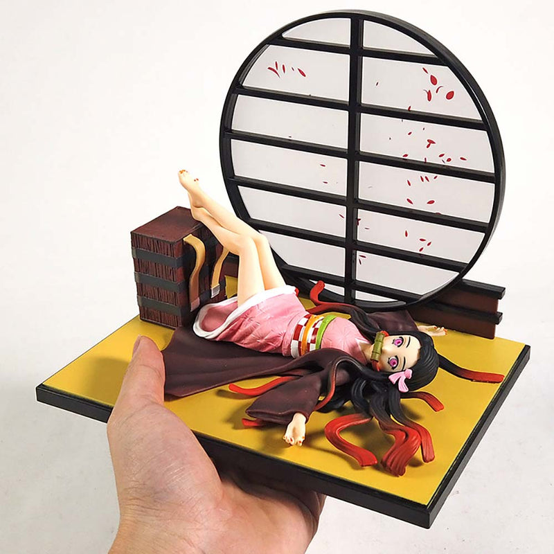 Demon Slayer Kamado Nezuko Lying Ver Action Figure Toy 17cm