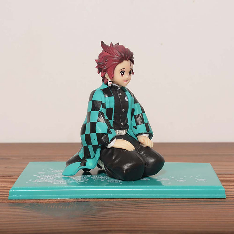 Demon Slayer Kamado Tanjirou Kneeling Ver Action Figure Model Toy 9cm