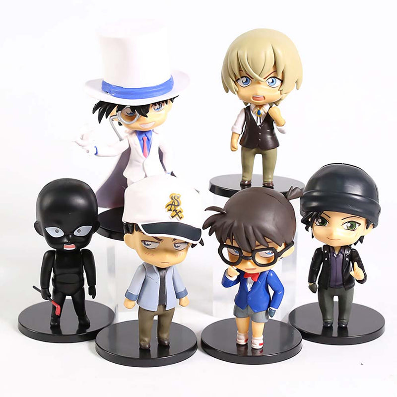 Detective Conan Q Ver Action Figure Collectible Model Toy 6pcs