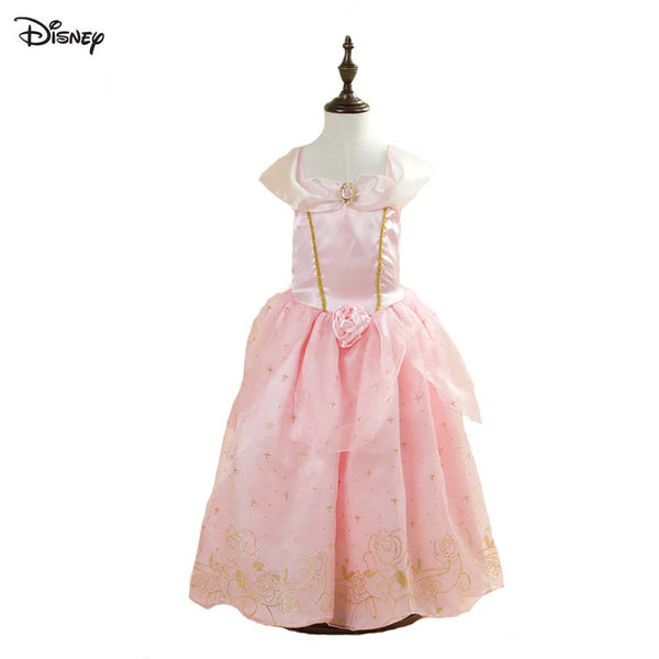 Disney Cinderella Princess Dress Children Theme Party Cosplay Costume Pink