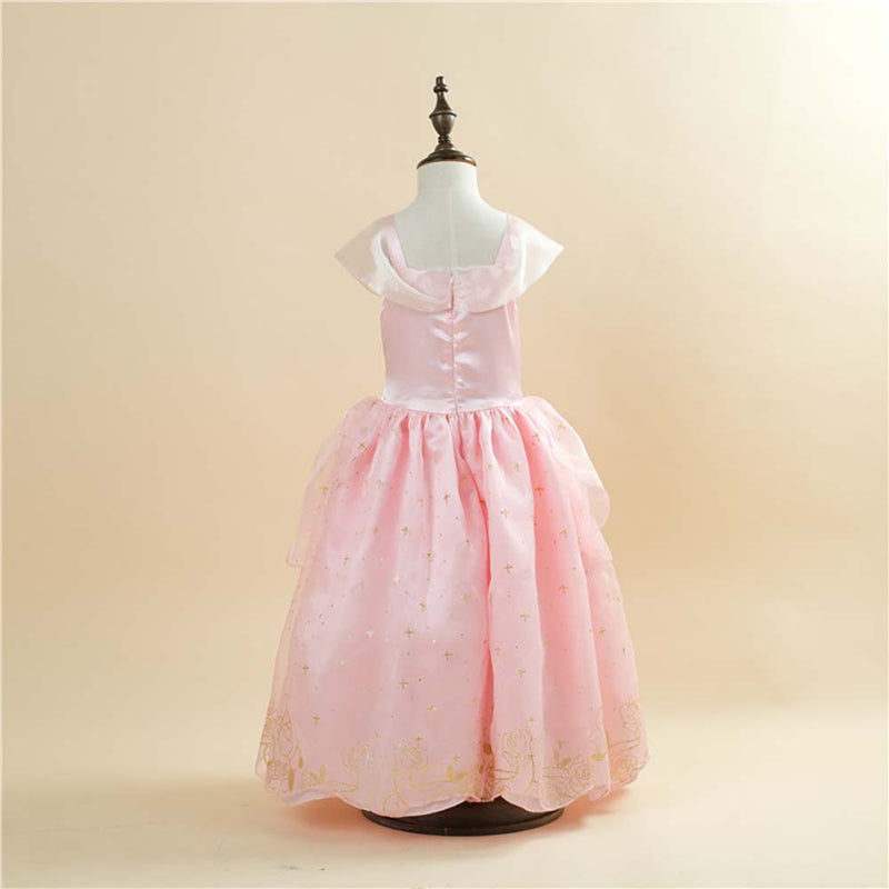 Disney Cinderella Princess Dress Children Theme Party Cosplay Costume Pink