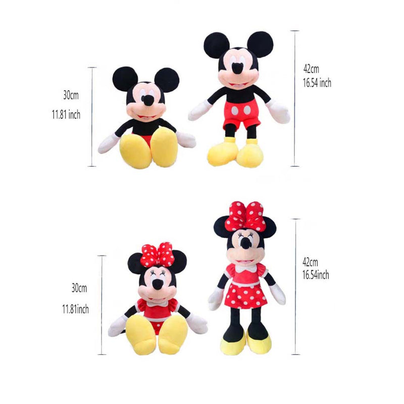 Disney Cute Cartoon Mickey Mouse And Minne Plush Kid Toy