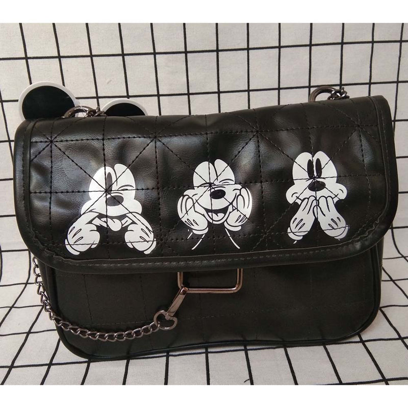 Disney Mickey Mouse Cute Printed PU Women Messenger Shoulder Bag - Toysoff.com