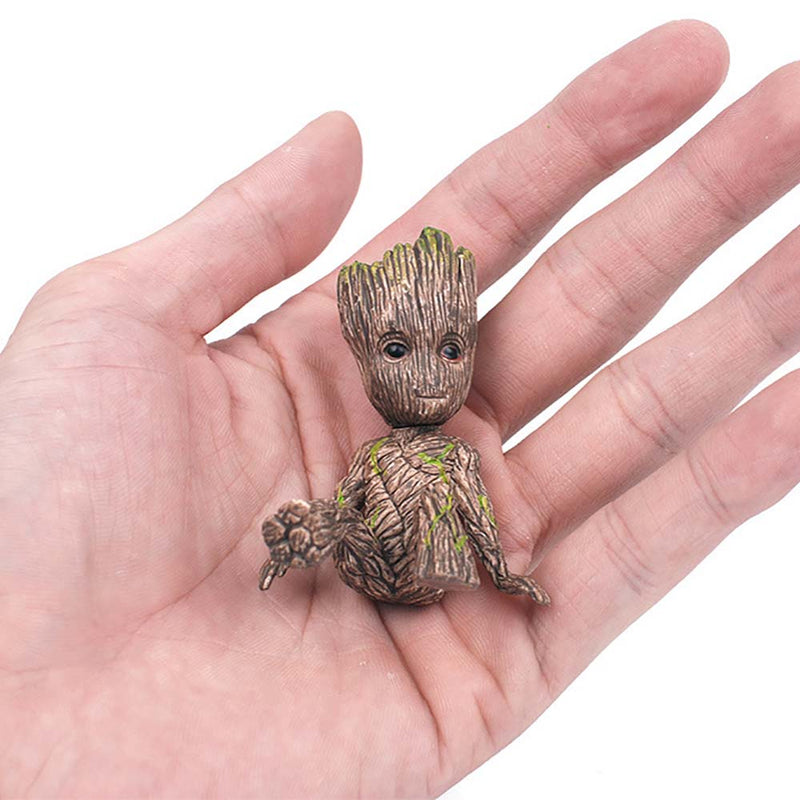 Disney Sitting Tree Man Groot Action Figure Mini Toy 6cm